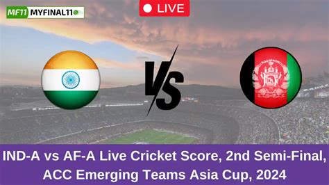 emerging asia cup 2023 live score|IND.